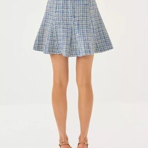 NWT Lilly Pulitzer 12 CAMMI BOUCLE MINI SKIRT “Tangier Teal” MSRP $158 NWT sz 12